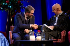 Eliot Higgins and Fredrik Laurin The Olof Palme Prize 2024 award ceremony