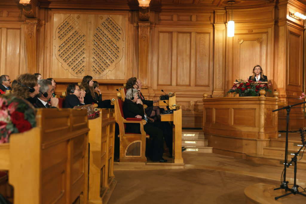 Mayor Giusi Nicolini give her speech. Photo: Björn Qvarfordt